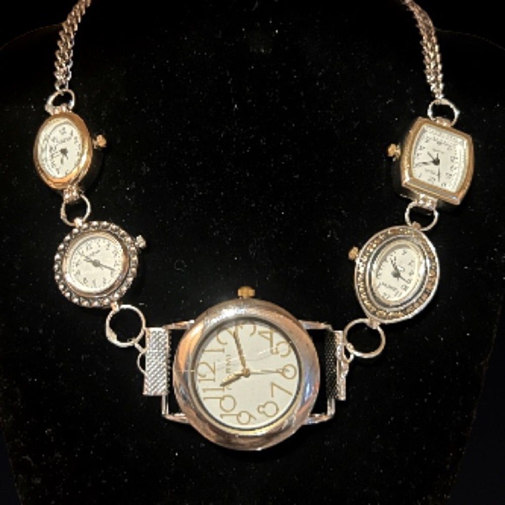 Handmade, watch, choker necklace